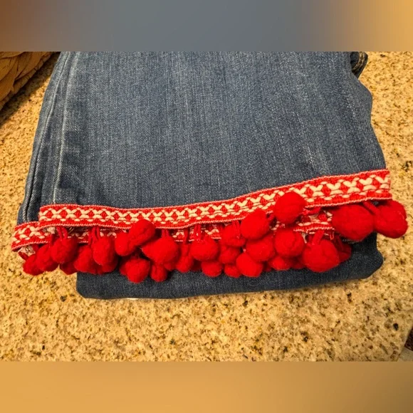 ❤️Velvet Heart Boho Pompom Jeans SZ27❤️ - Picture 13 of 13